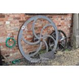 *LARGE LIFT PULLEY MADE BY WAYGOOD & CO. (OVER 100 YEARS OLD), 1500 DIAMETER