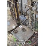 *W&T AVERY CAST IRON PLATFORM SCALES, 1200 HIGH