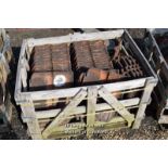 *CRATE CONTAINING APPROX FORTY DOUBLE PAN ROOF TILES