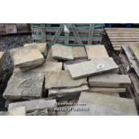 *PALLET OF MIXED YORK FLAGSTONE, RANDOM LENGTHS AND THICKNESSES