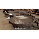 *VERY LARGE ORIGINAL CAST IRON FIRE BOWL, 1800 DIAMETER