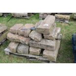 *PALLET OF GRANITE KERB STONE SECTIONS, APPROX 28 LINEAR FT, VARIOUS SIZES