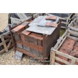 *CRATE CONTAINING APPROX FIVE HUNDRED CLAY INTERLOCKING ROOF TILES