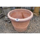 *REPAIRED TERRACOTTA PLANTER, 750 DIAMETER, 640 HIGH