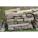*PALLET OF SANDSTONE KERBS, APPROX 45 LINEAR FT, VARIOUS SIZES