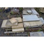 *FOUR PALLETS OF MIXED STONE SECTIONS