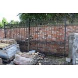 *PAIR OF CAST IRON DRIVEWAY GATES, TOTAL SPAN 4400, EACH GATE 2260 HIGH