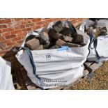 *LARGE BAG OF APPROX 3 SQUARE METRES OF HEAVY DUTY GRANITE COBBLES