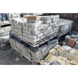 *PALLET IN EXCESS OF FOUR HUNDRED HEAVY DUTY GREY PAVERS