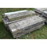 *PALLET OF APPROX SEVEN STONE SECTIONS, VARIOUS SIZES