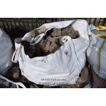 *LARGE BAG OF MIXED STONE COBBLES