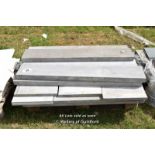 *PALLET OF APPROX FIFTEEN STONE SLABS AND COPING, VARIOUS SIZES