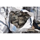 *LARGE BAG OF APPROX 3 SQUARE METRES OF HEAVY DUTY GRANITE COBBLES