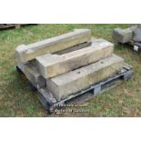 *PALLET OF SEVEN SANDSTONE SILLS, APPROX 21 LINEAR FT, VARIOUS SIZES