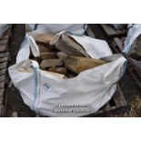 *LARGE BAG OF APPROX 4 SQUARE METRES OF MIXED GRITSTONE WALLING