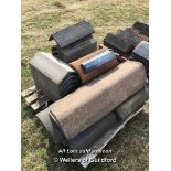 *PALLET OF APPROXIMATELY FORTY MIXED RIDGE TILES