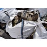 *LARGE BAG OF APPROX 3 SQUARE METRES OF MIXED STONE COBBLES
