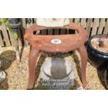 *CAST IRON TABLE BASE, 630 HIGH