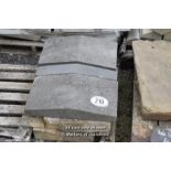 *PALLET OF APPROX FIVE MIXED STONE AND CONCRETE SECTIONS / COPING
