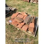 *PALLET OF APPROXIMATELY ONE HUNDRED MIXED ROOF TILES