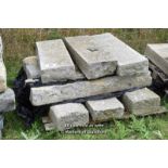 *PALLET OF NINE GRANITE KERBS, APPROX 30 LINEAR FT, VARIOUS SIZES