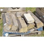 *PALLET OF APPROX SIX MIXED STONE SILLS, VARIOUS SIZES