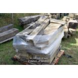 *PALLET OF APPROX FIFTEEN MIXED STONE SECTIONS, VARIOUS SIZES