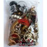 Bag of costume jewellery, gross weight 2.09 kilograms