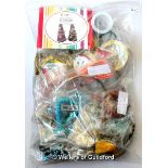 Jewellery making set, including wires, findings, gemstones/beads, and four instruction CDs