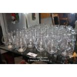 COLLECTION OF TWENTY SIX SMALL GLASS JUGS