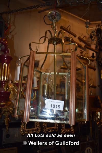 DECORATIVE BRASS HANGING LANTERN