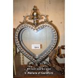 MEDIUM DECORATIVE HEART SHAPED LANTERN