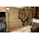 REPRODUCTION BANKSY PAINTED TABLE TOP