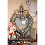 SMALL DECORATIVE HEART SHAPED LANTERN