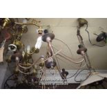 DECORATIVE METAL FIVE BRANCH CANDELABRA