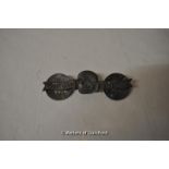 *WW2 German deathshead Totenkopf honour badge, screwback, RZM marked. Lot subject to VAT.