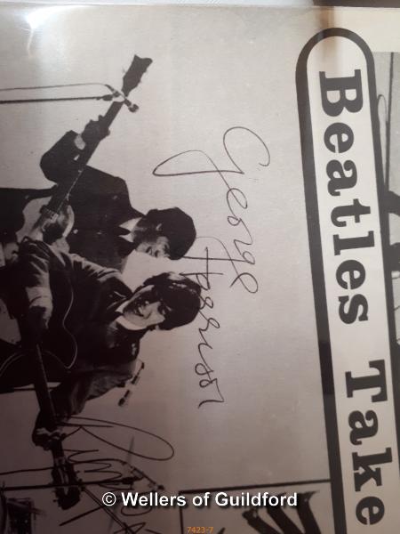 Beatles autographs: a loose magazine page entitled Beatles Take a Bow, signed by Ringo Starr, George - Image 8 of 10