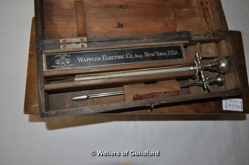 Loewenstein-Optik box of instruments; Wappler Electric Co.Inc.New York box of instruments. - Image 3 of 5