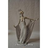 Lladro figure of a lady dancing, 35cm.