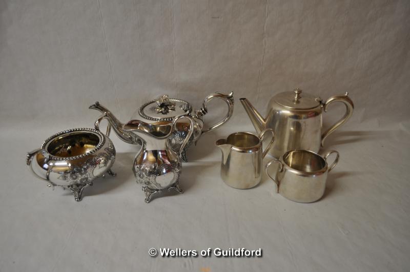 *Reposse silver plate including tea set by Daniel & Arter (Lot subject to VAT)