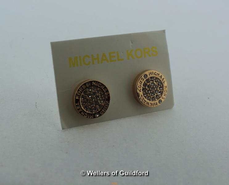 *Micheal Kors Pave Set Cubic Zirconia Round Stud earrings (Lot subject to VAT)