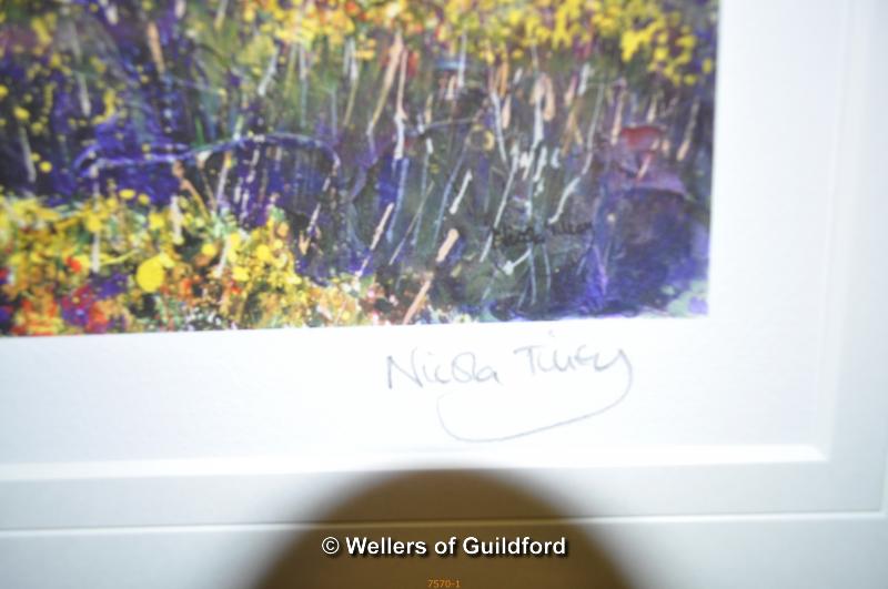 After Nicola Tilley, two prints signed in pencil, 'Trevega Gorse', 26.5 x 33.5cm and 'Stable - Image 2 of 4