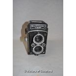 Microcord TLR camera with Ross 77.5mm lenses