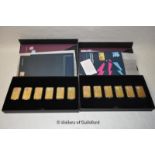 *Road to London 2012, sets of five gilt and decorated ingots by London Mint Office, as issued (Lot