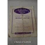 Wimbledon Lawn Tennis Championsip Meeting, 1935 programme for the men's final between Fred Perry and