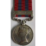 India General Service Medal 1854, clasp Umbeyla named to 338 M. Ford, H.M. 1st Battalion, 7th