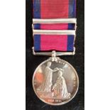 Military General Service Medal 1848, four clasps, Corunna, Salamanca, Orthes, and Toulouse, named to