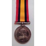 Queens South Africa Medal, no clasp named to 674 Private T. Young, Uitenhage Town Guard. Toned,