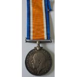 British War Medal named to 35427 Private H.C. Heathcote, Essex Regiment. With coy Medal index
