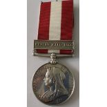 Canada General Service Medal, clasp Fenian Raid 1866, named to 1428 Private J. Delaney, 4th Rifle